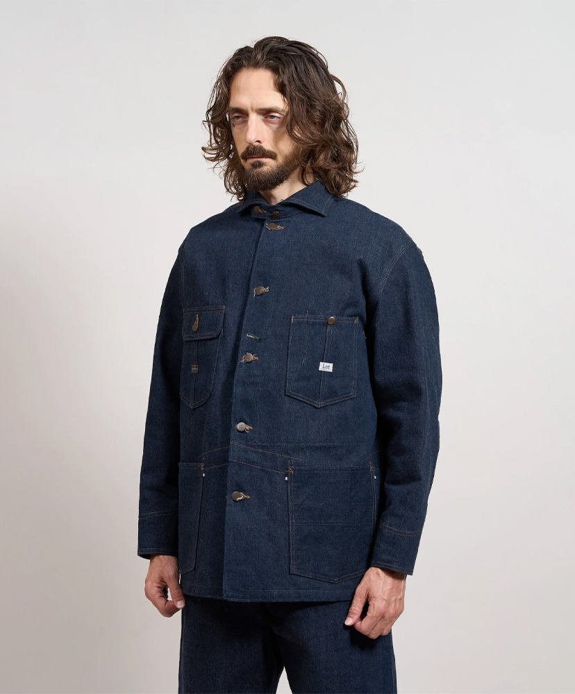 Lee×Nigel Cabourn 'OX'ed Silver' - Railway Man Loco Jacket Indigo/インディゴ 46(MEN)