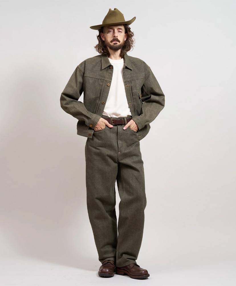Lee×Nigel Cabourn 'OX'ed Silver' - Ranch Worker 101B Green/グリーン 30(MEN)