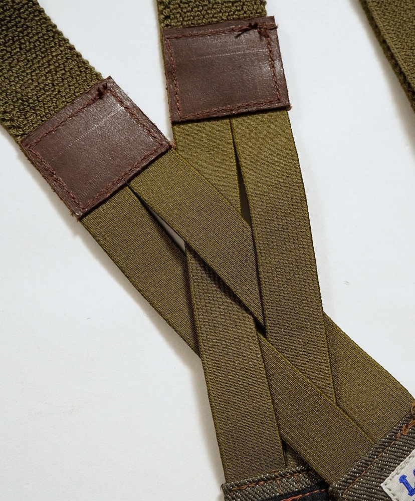 Lee×Nigel Cabourn 'OX'ed Silver' - Field Worker Suspender Green/グリーン F(MEN)
