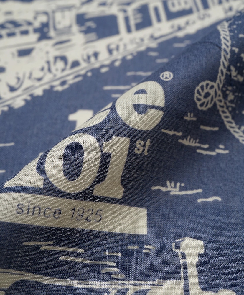 Lee × Nigel Cabourn 'OX'ed Silver' - 101 Bandana Blue/ブルー F(MEN)