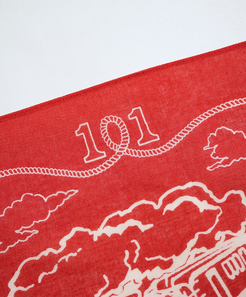 Lee × Nigel Cabourn 'OX'ed Silver' - 101 Bandana Red/レッド F(MEN)
