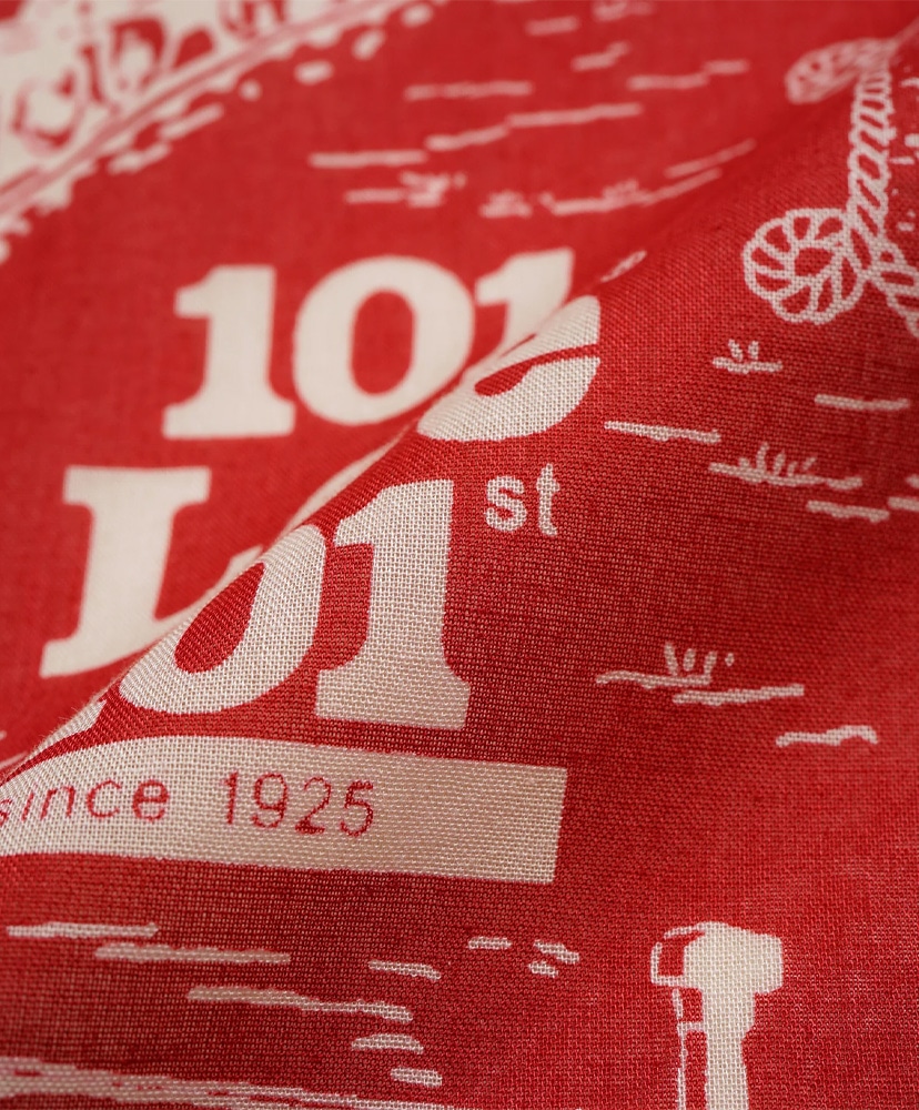 Lee × Nigel Cabourn 'OX'ed Silver' - 101 Bandana Red/レッド F(MEN)