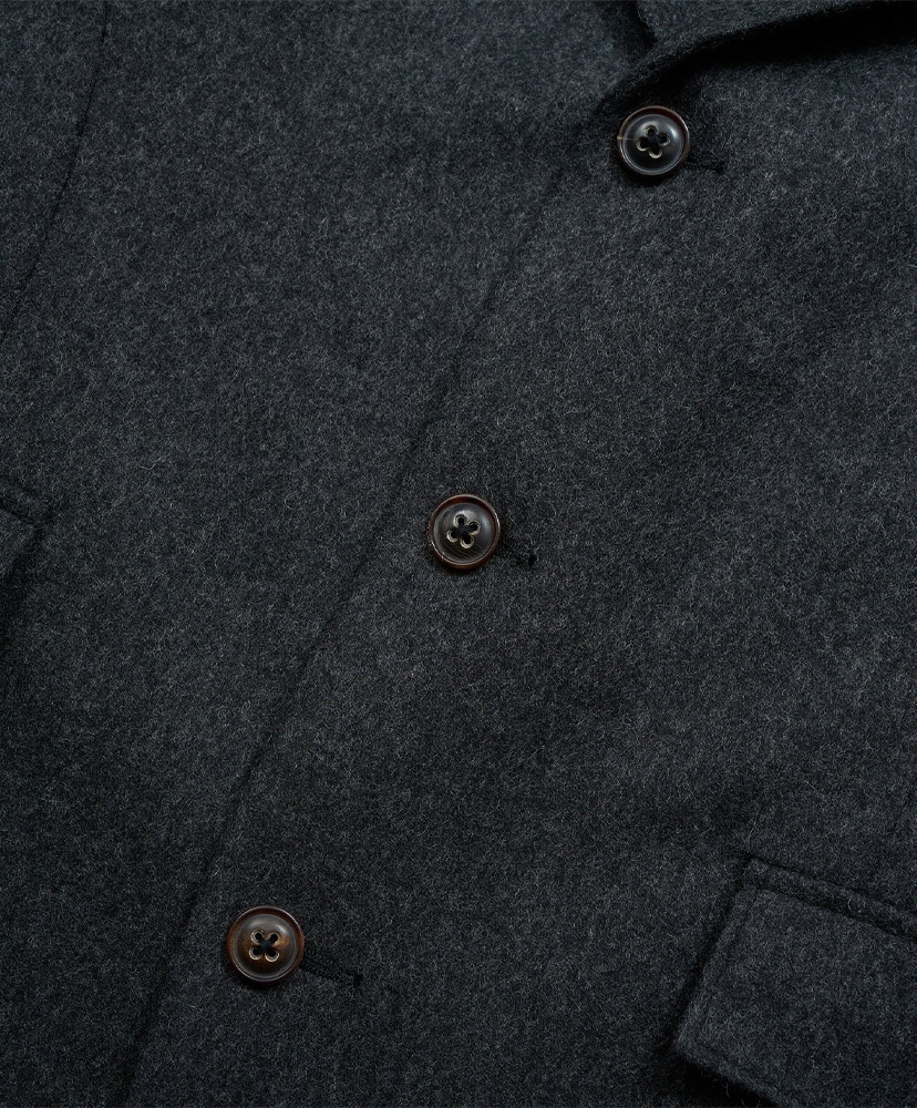 Sack Jacket Flannel Charcoal Gray/チャコールグレー 8(M)