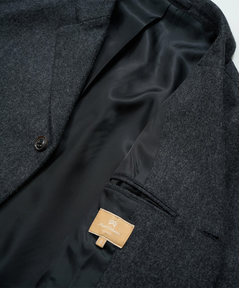 Sack Jacket Flannel Charcoal Gray/チャコールグレー 8(M)
