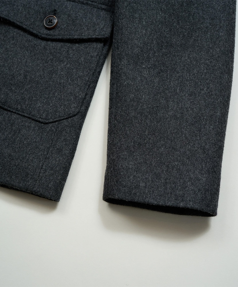 Sack Jacket Flannel Charcoal Gray/チャコールグレー 8(M)