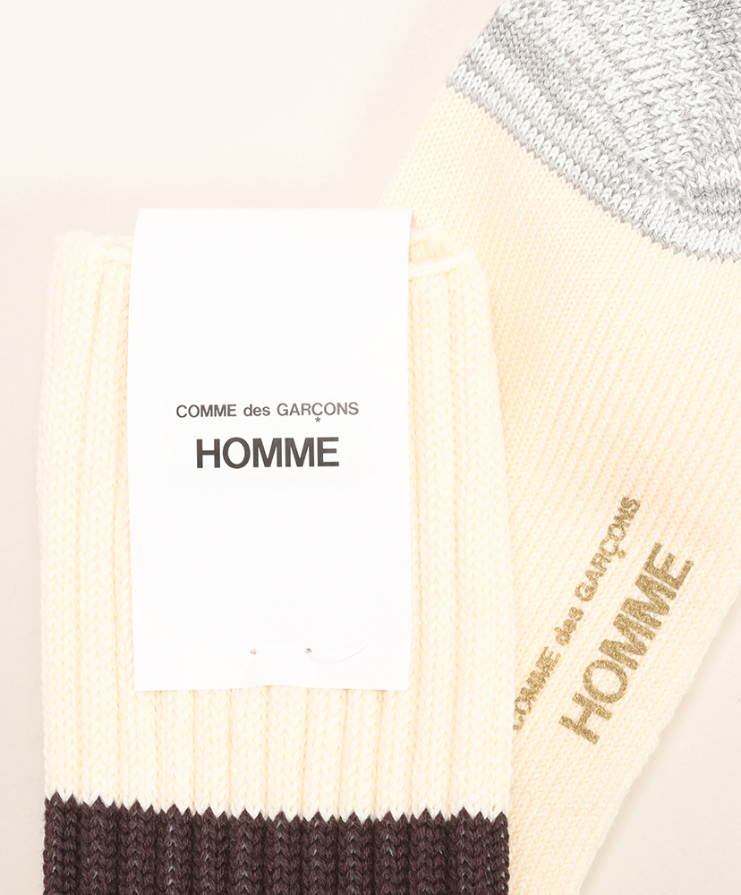 HR-K501-051 - 綿ローゲージパイルライン入り Cream×Brown/クリーム×ブラウン OS