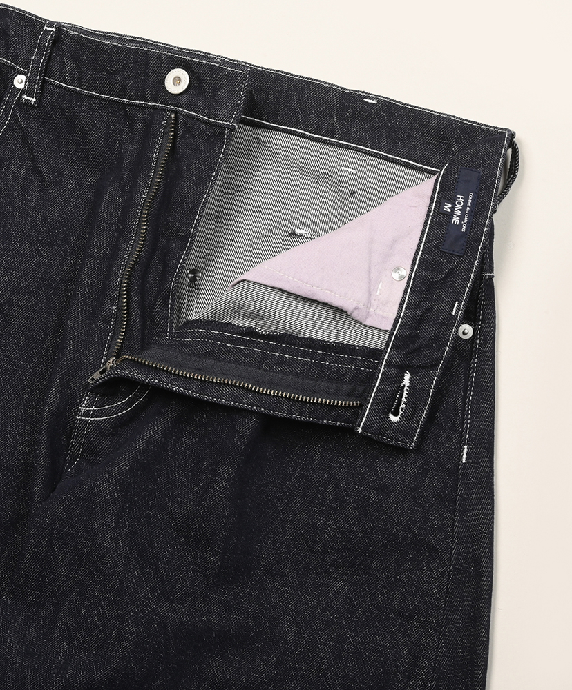 HR-P013-051 - 綿反応デニム 製品洗 Navy×White/ネイビー×ホワイト M(MEN)