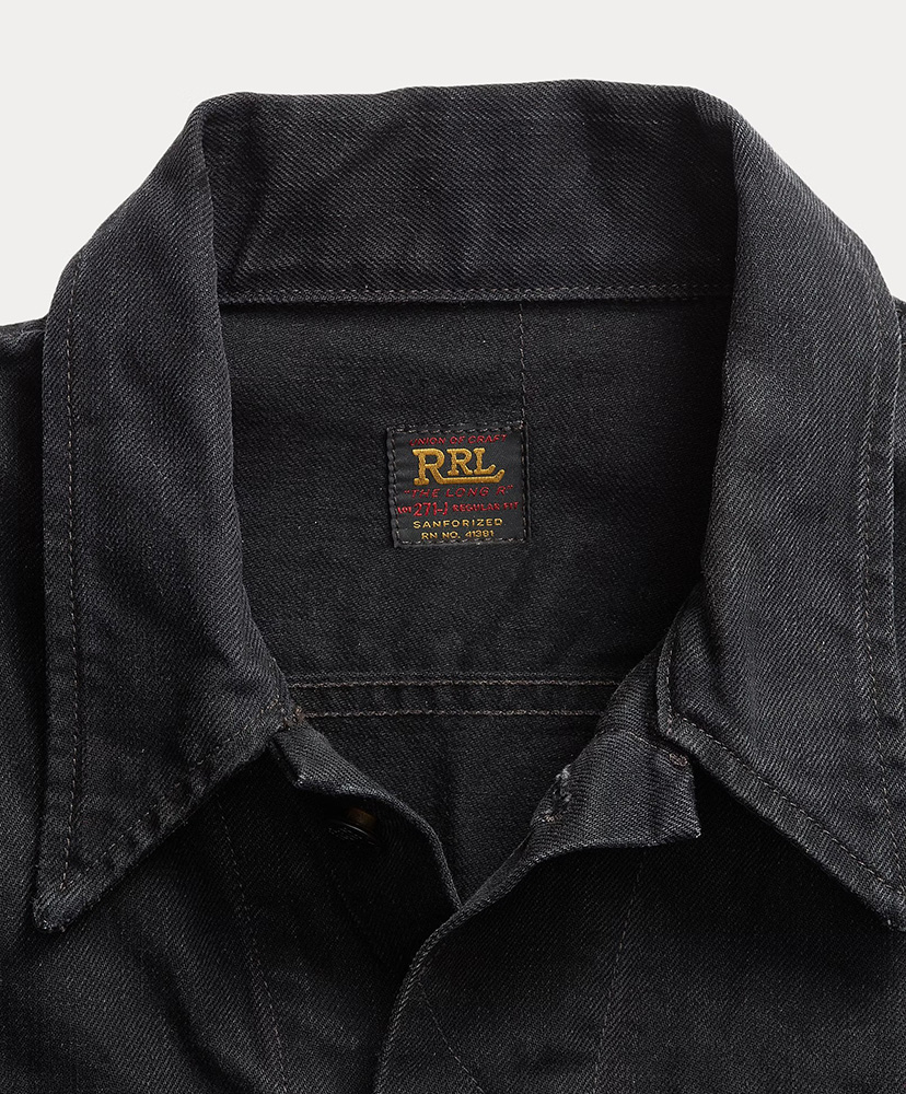 ウォーン イン ブラック デニム トラッカー ジャケット Black Wash/ブラック ウォッシュ L(MEN)