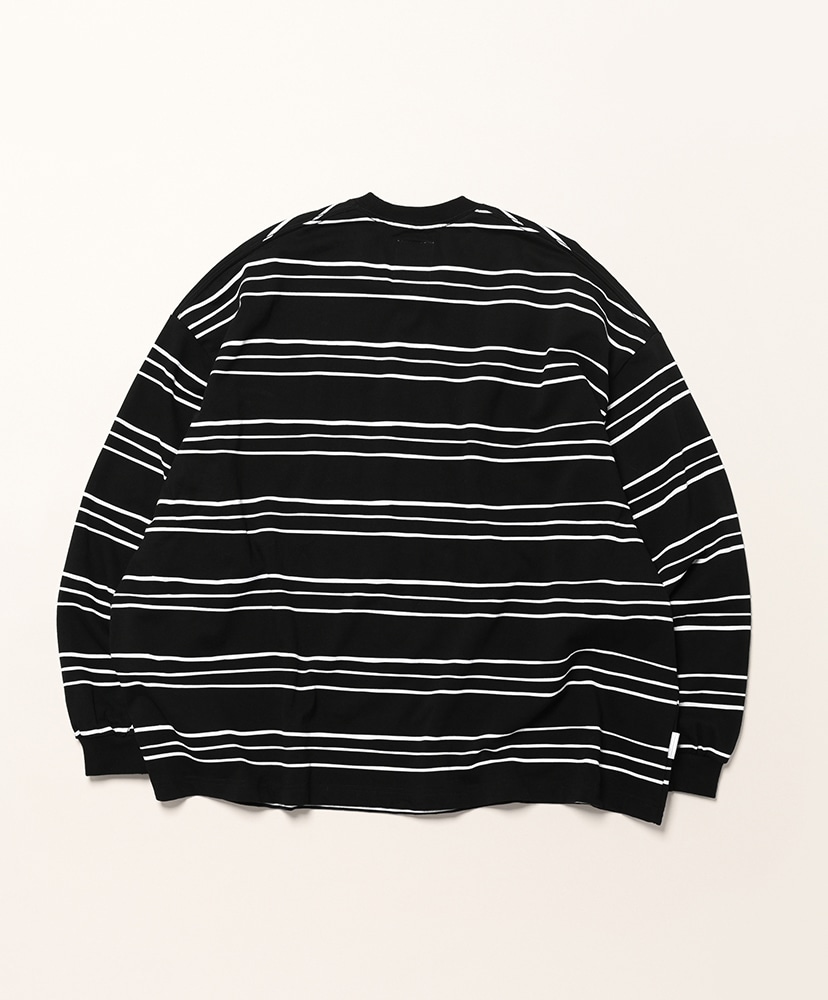 Super Big LS Tee (Multi Stripe) Black/ブラック L(MEN)