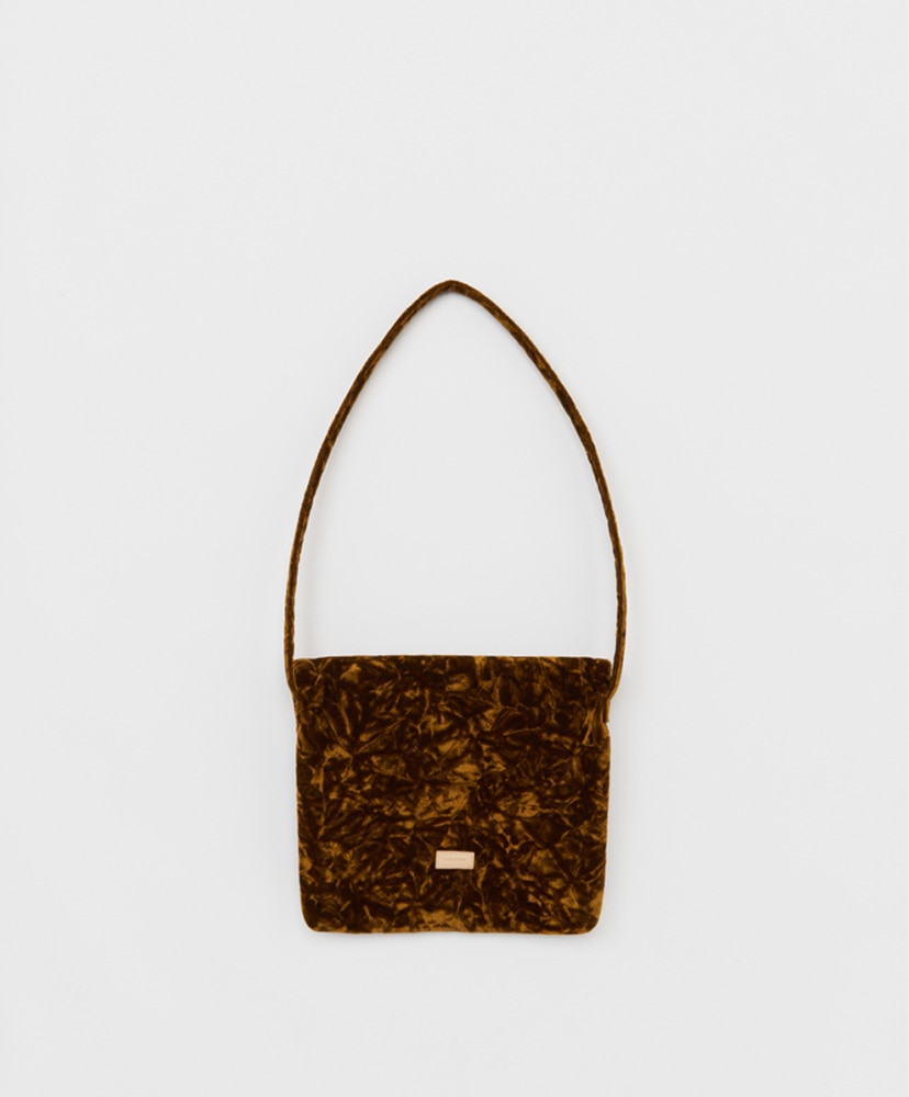 Velvet Flap Shoulder Bag Yellow Brown/イエローブラウン ONE