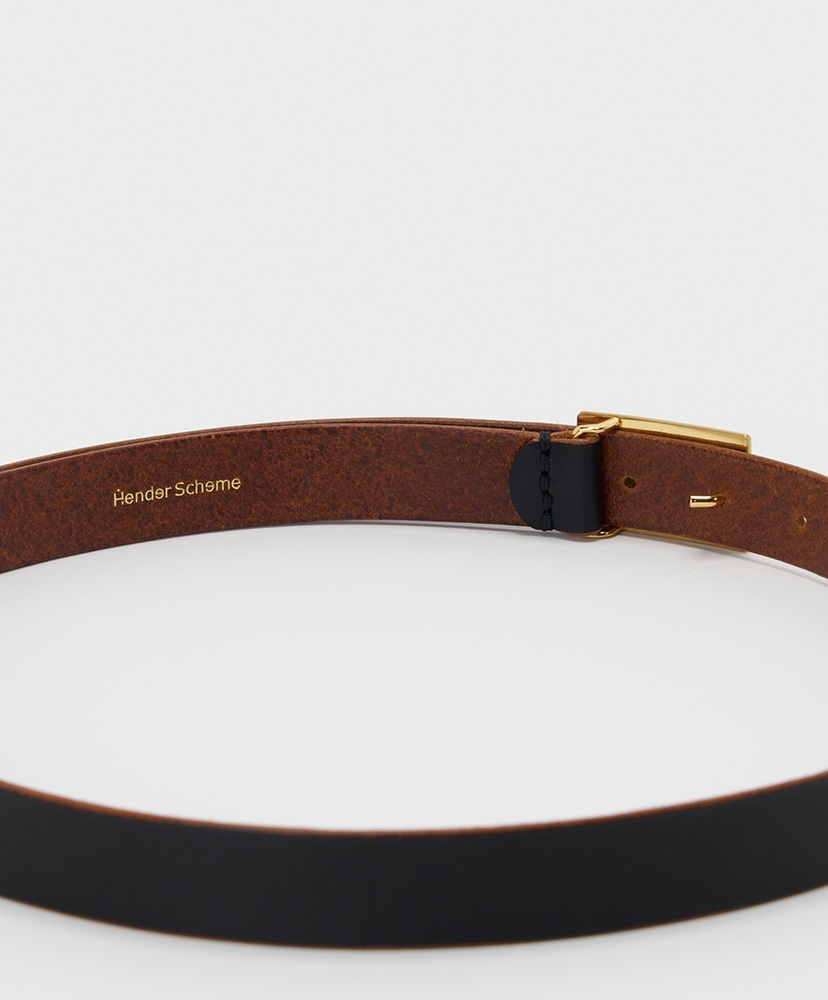 Solid Buckle Belt Dark Brown/ダークブラウン ONE