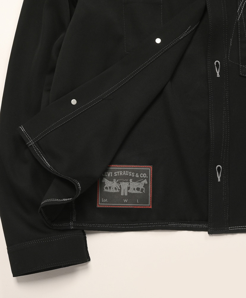 WR-J203-05 ウールクロス Levi's Wネーム Black/ブラック L(MEN)