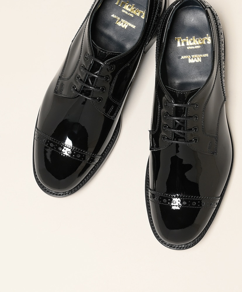 WR-K104-001 エナメルTRICKERS Black/ブラック 10