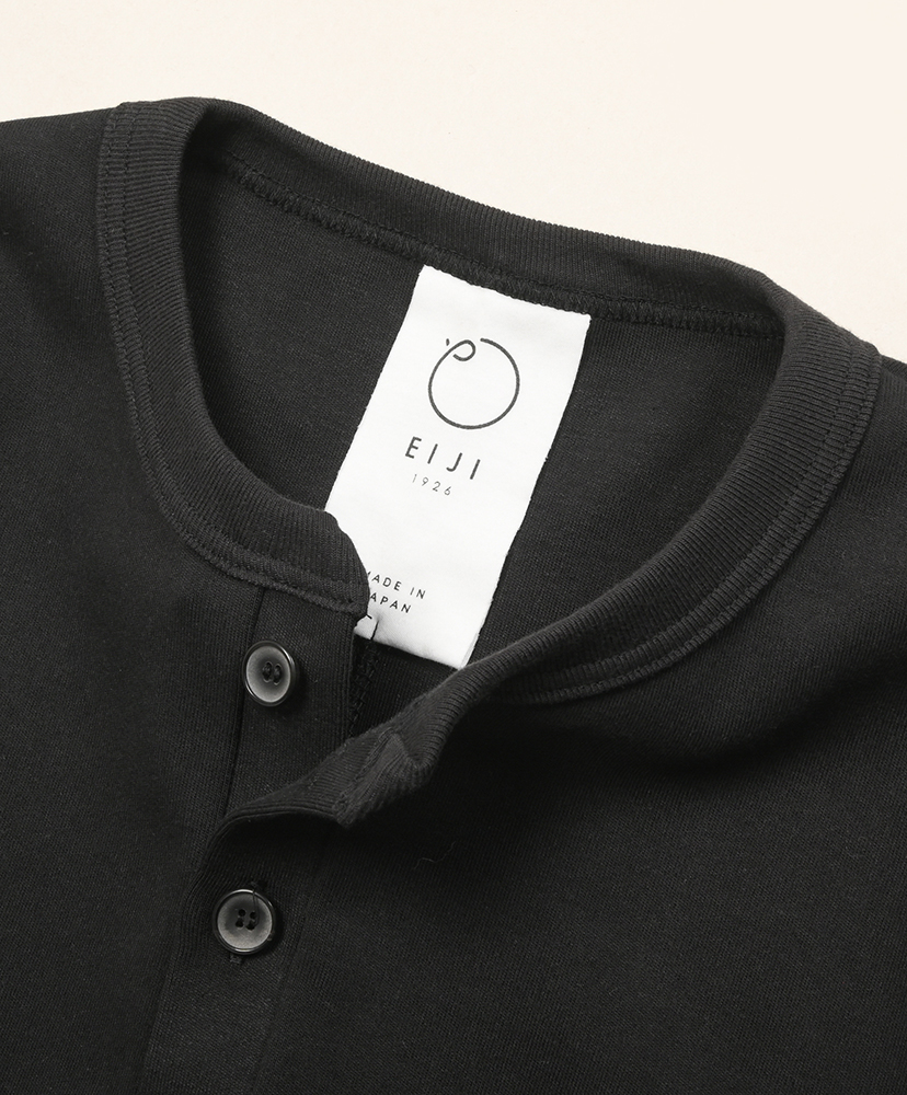 LOFTMAN別注 50th Two Button Henley Neck Tee Black/ブラック L(MEN)