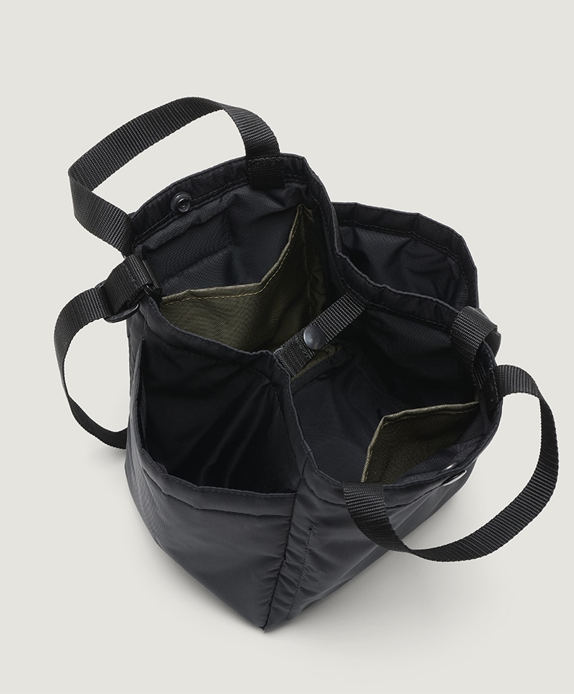 Small Side Pocket Tote Puffer Black/ブラック F