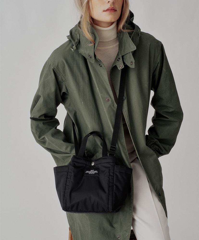 Small Side Pocket Tote Puffer Black/ブラック F