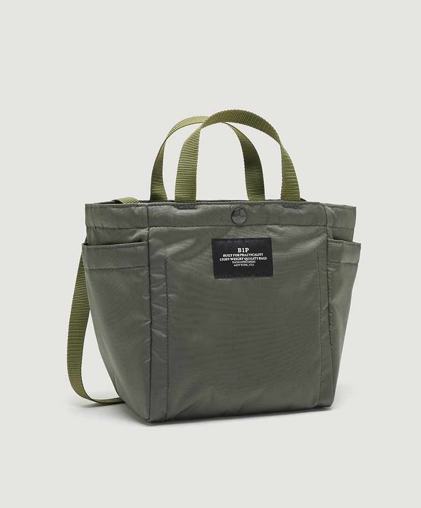 Small Side Pocket Tote Puffer Khaki Green/カーキグリーン F