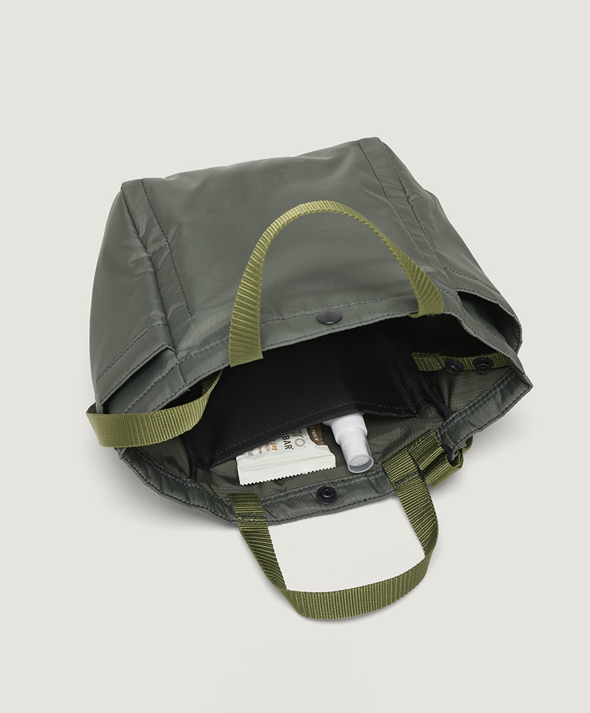 Small Side Pocket Tote Puffer Khaki Green/カーキグリーン F
