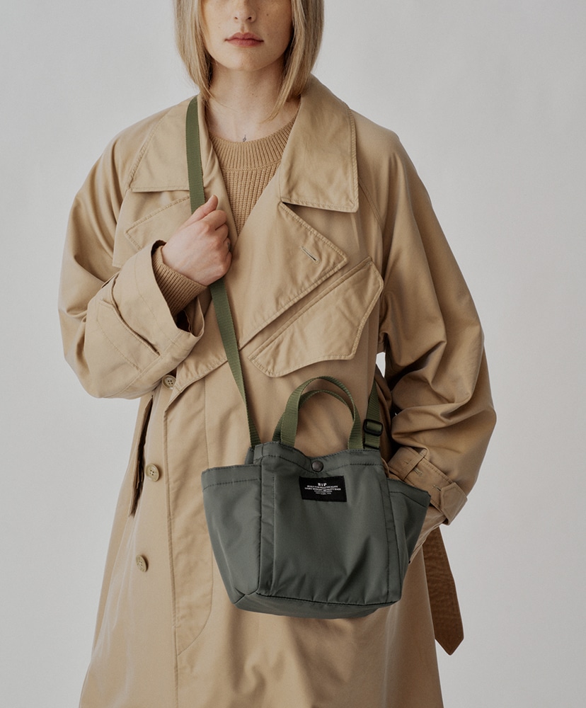 Small Side Pocket Tote Puffer Khaki Green/カーキグリーン F