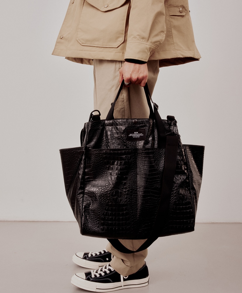 Carry-all Beach Bag Croco Black/ブラック F