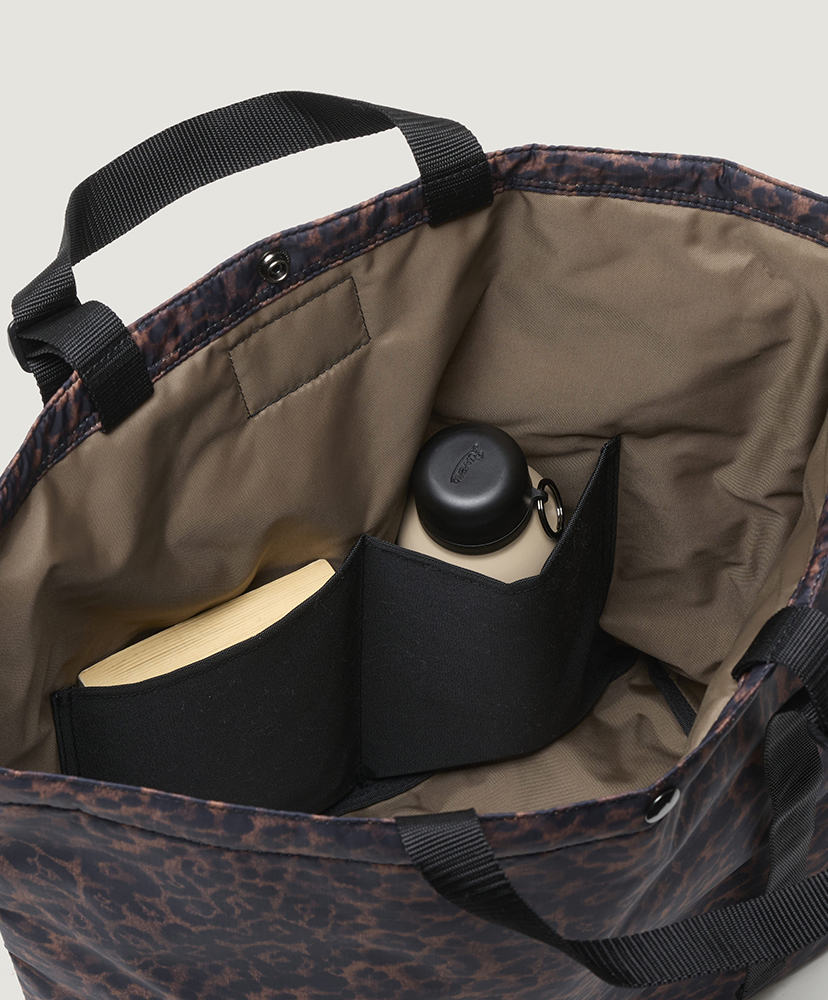 Market Tote Leopard Puffer/レオパードパファー F