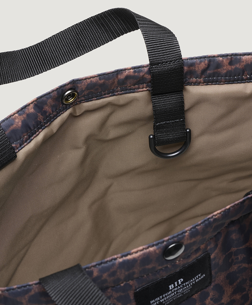 Market Tote Leopard Puffer/レオパードパファー F