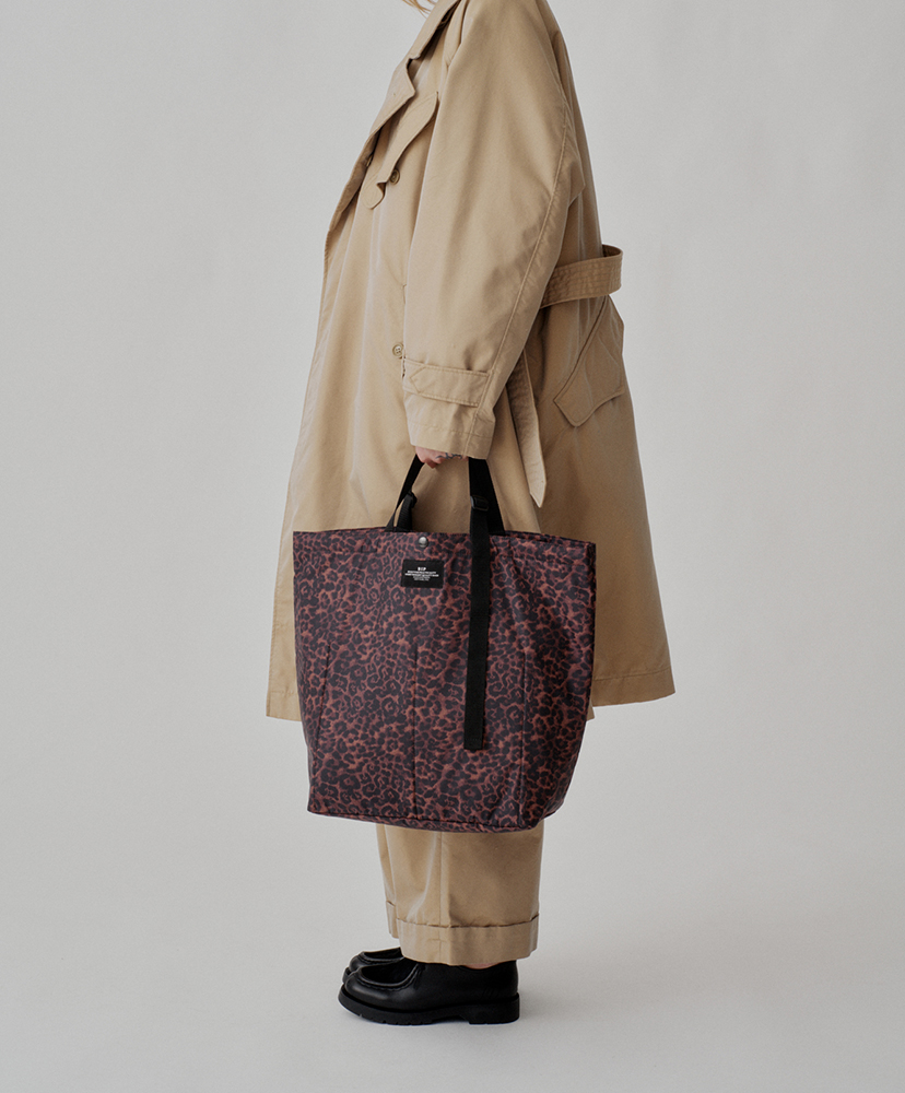 Market Tote Leopard Puffer/レオパードパファー F
