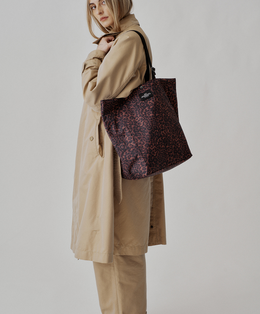 Market Tote Leopard Puffer/レオパードパファー F