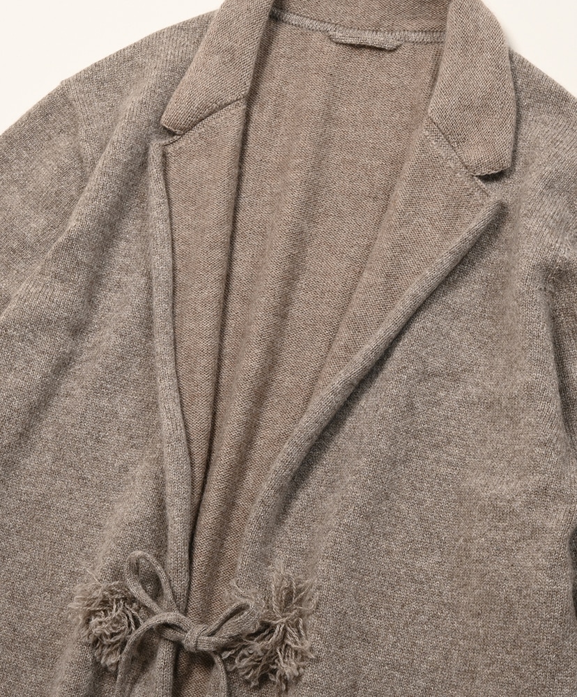 Yak Merino Knit Jacket Heather Grey Beige/ヘザーグレーベージュ 2(MEN)