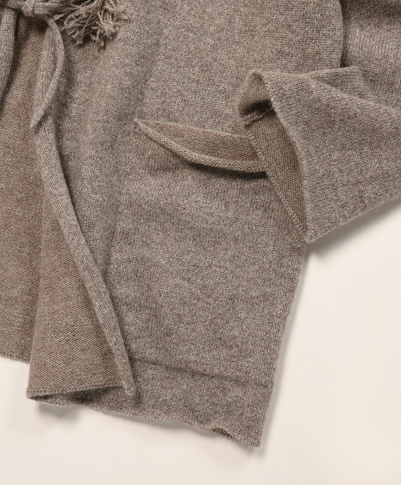 Yak Merino Knit Jacket Heather Grey Beige/ヘザーグレーベージュ 2(MEN)