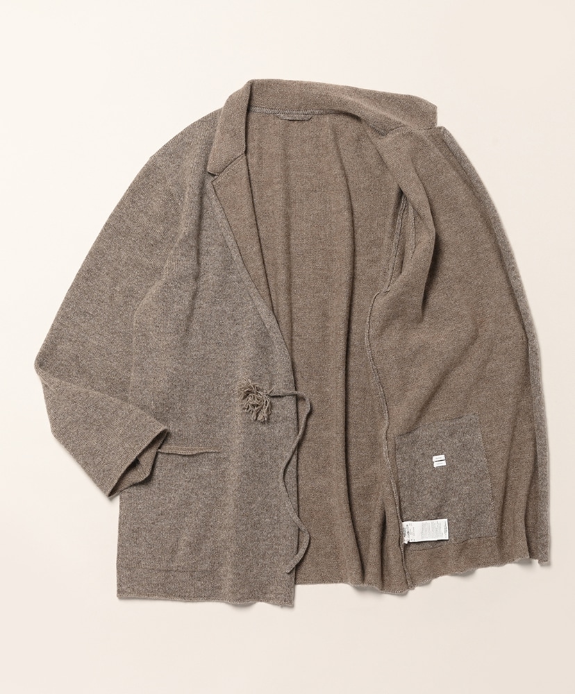 Yak Merino Knit Jacket Heather Grey Beige/ヘザーグレーベージュ 2(MEN)