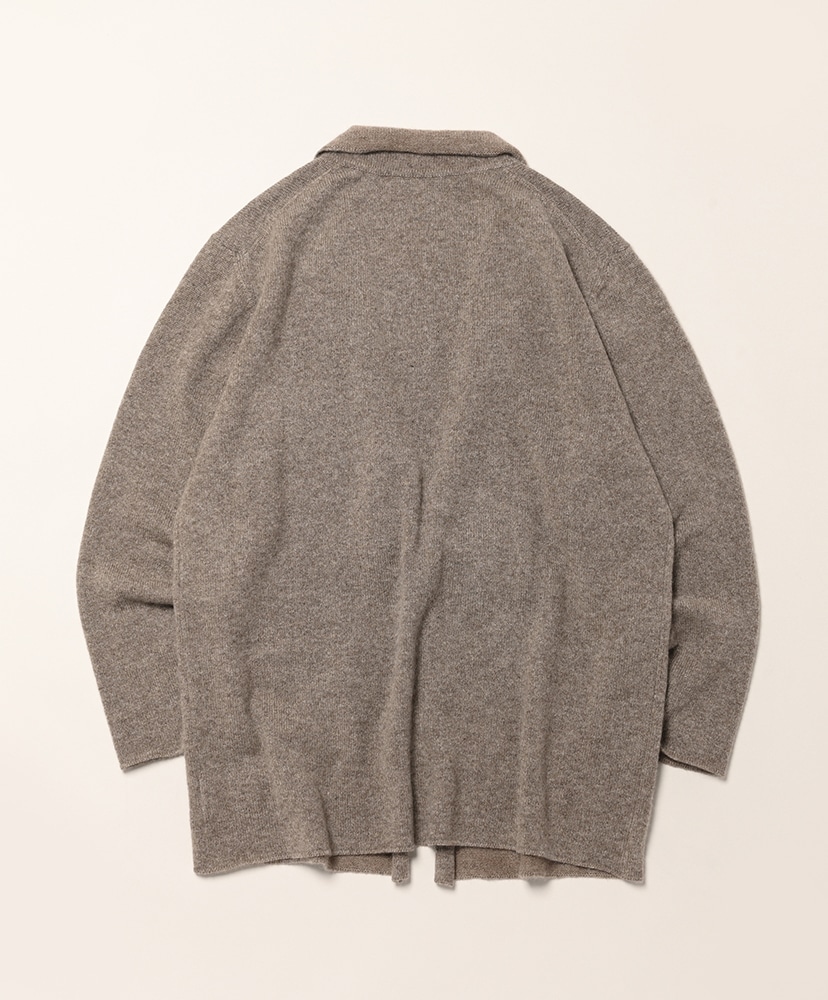 Yak Merino Knit Jacket Heather Grey Beige/ヘザーグレーベージュ 2(MEN)