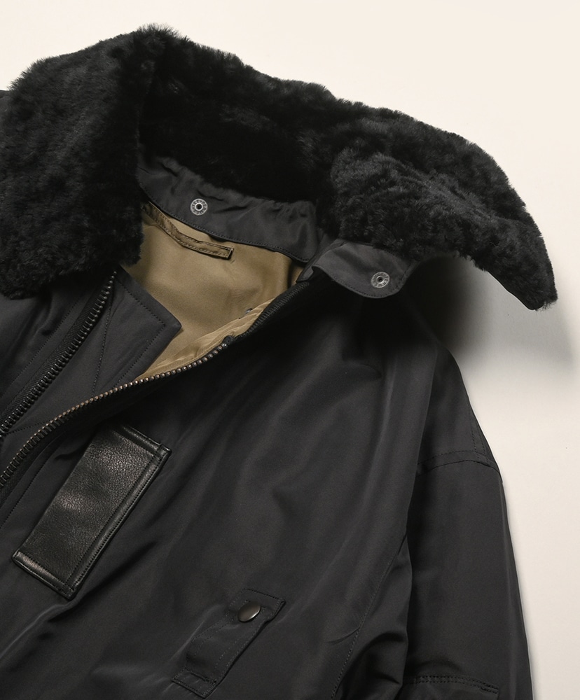 Poly-Silk Twill Modified MA1 Black/ブラック 2(MEN)