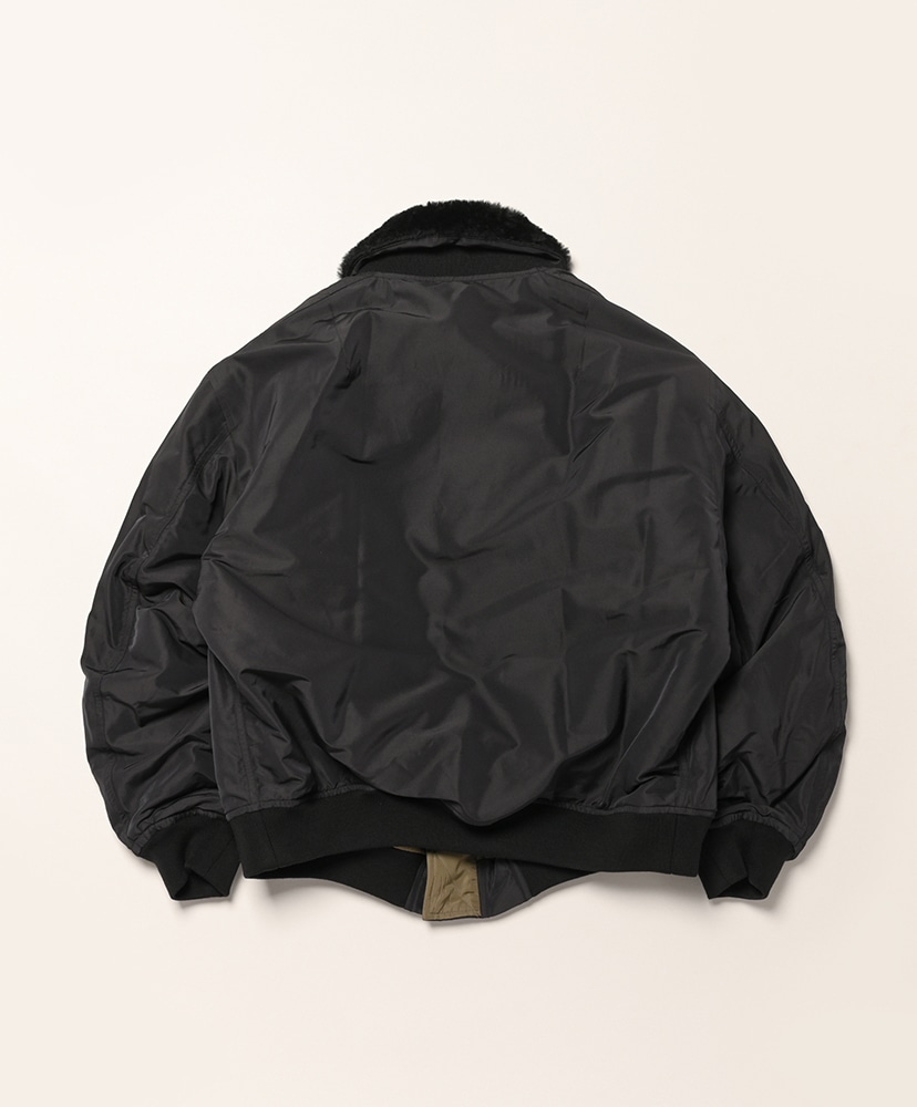 Poly-Silk Twill Modified MA1 Black/ブラック 2(MEN)