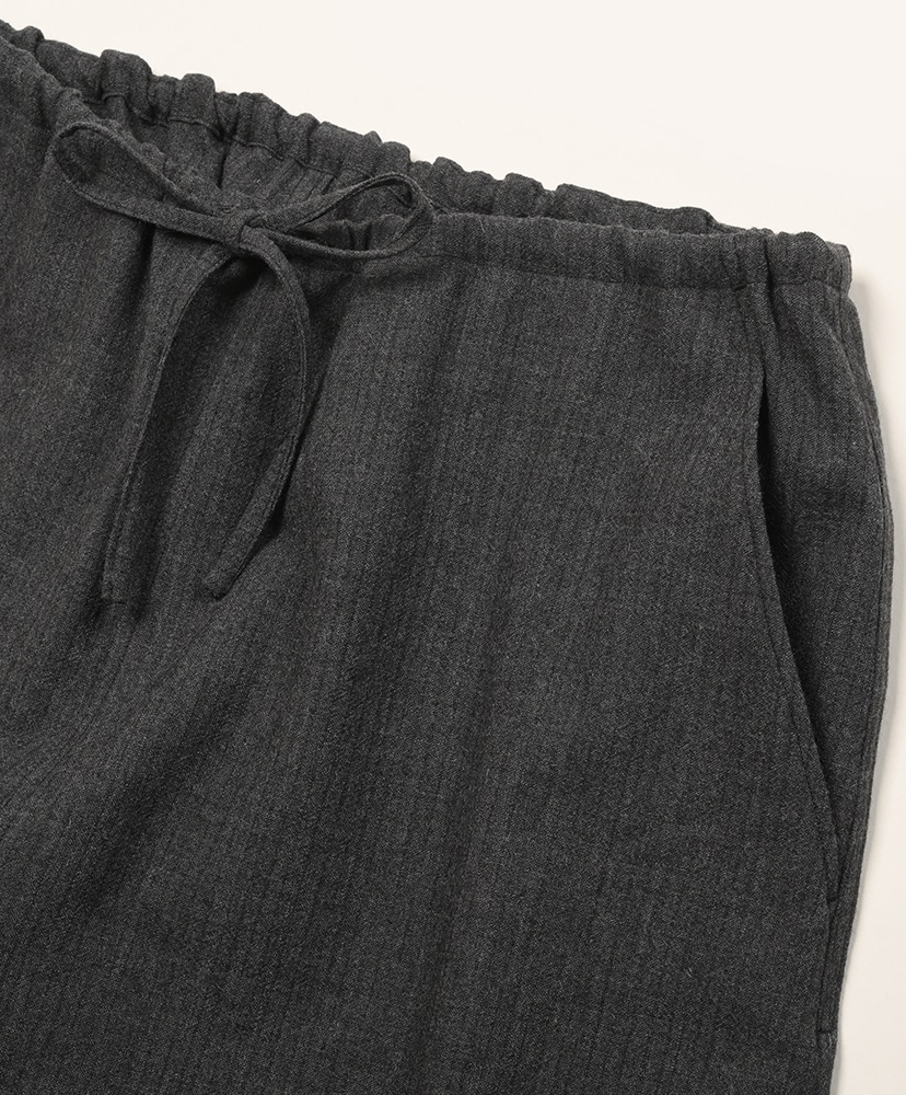 Wool Ramie Mohair Side Seamless Pants Heather Charcoal/ヘザーチャコール 1(MEN)