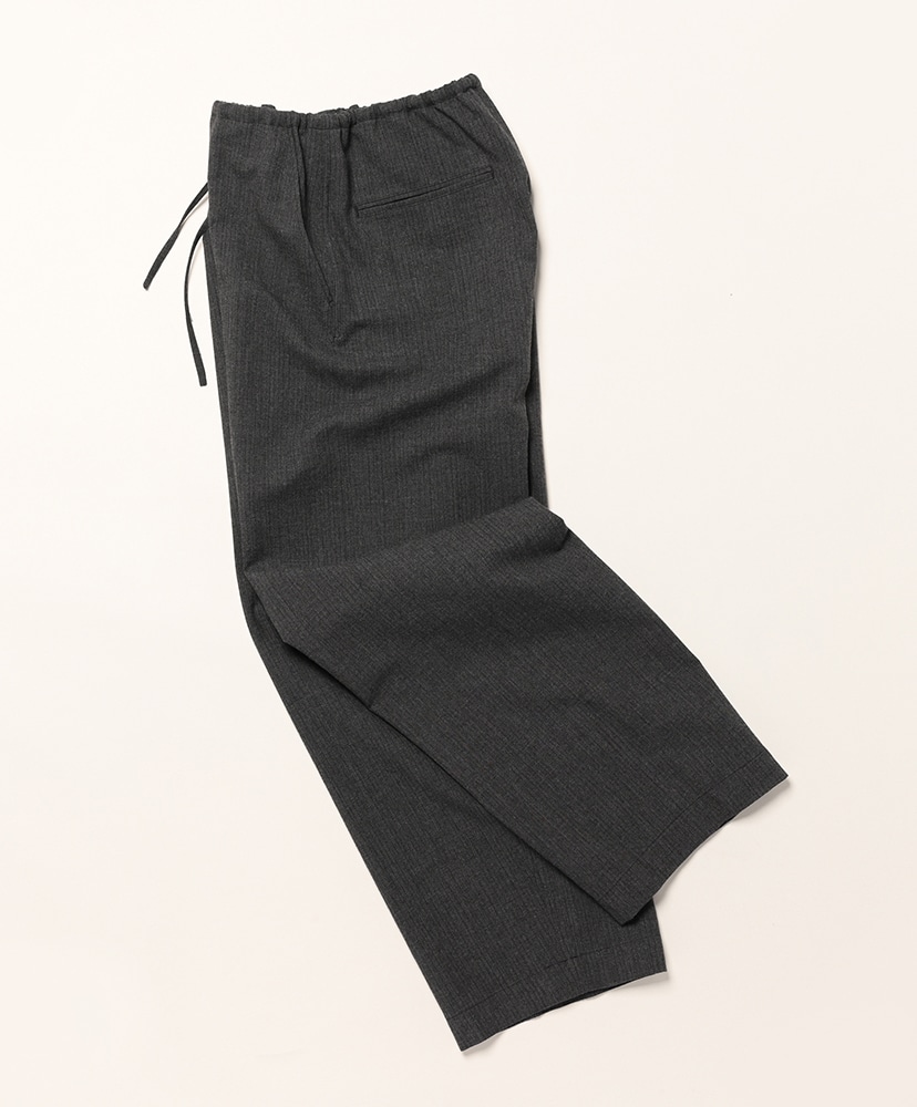 Wool Ramie Mohair Side Seamless Pants Heather Charcoal/ヘザーチャコール 1(MEN)