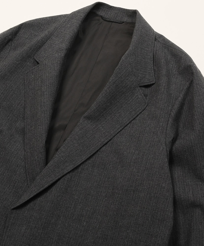 Wool Ramie Mohair Cardigan Jacket Heather Charcoal/ヘザーチャコール 2(MEN)