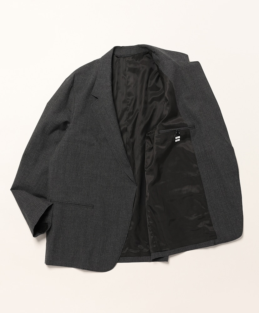Wool Ramie Mohair Cardigan Jacket Heather Charcoal/ヘザーチャコール 2(MEN)