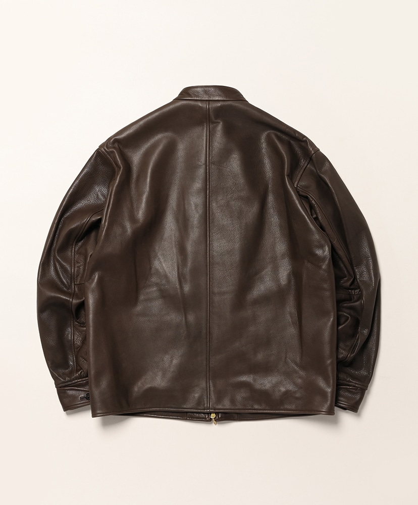 Steer Leather Racer Jacket DarkBrown/ダークブラウン 2(MEN)