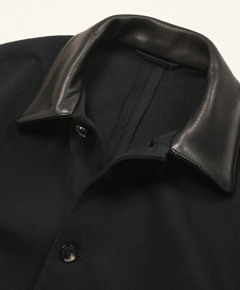 Denim-Leather Short Jacket Black/ブラック 0(WOMEN)