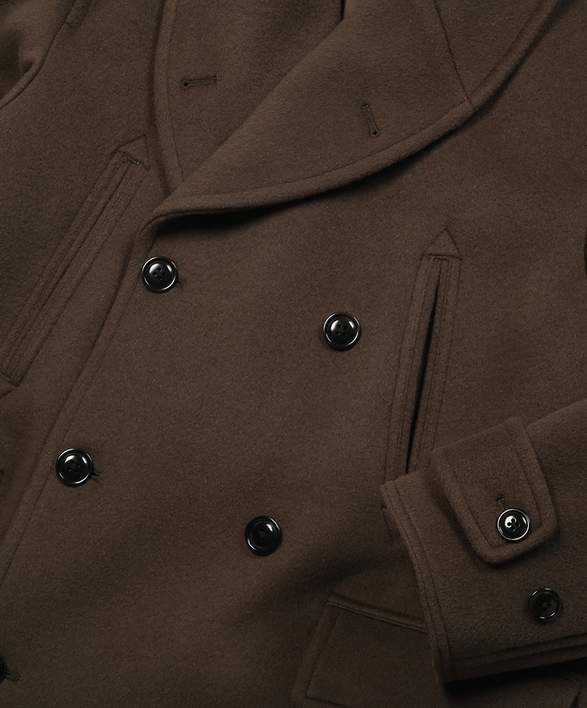 Wool Melton Mackinaw Coat Khaki Brown/カーキブラウン 2(MEN)