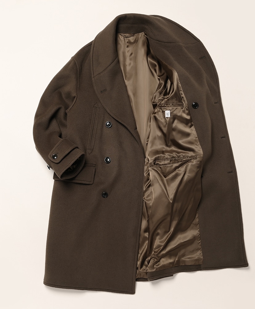 Wool Melton Mackinaw Coat Khaki Brown/カーキブラウン 2(MEN)