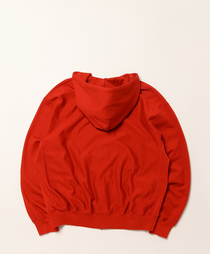 Soft&Hard Sweat Hoodie Zip Wide Dark Red/ダークレッド 2(MEN)