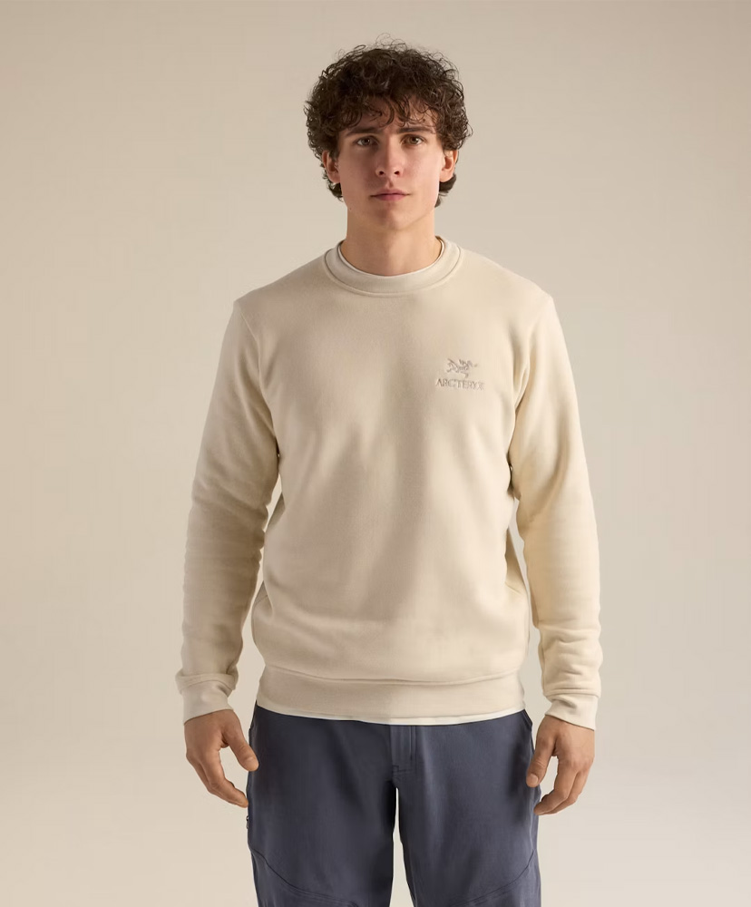 Emblem Fleece Crew Neck Pullover Men's Sea Salt / シーソルト L(MEN)
