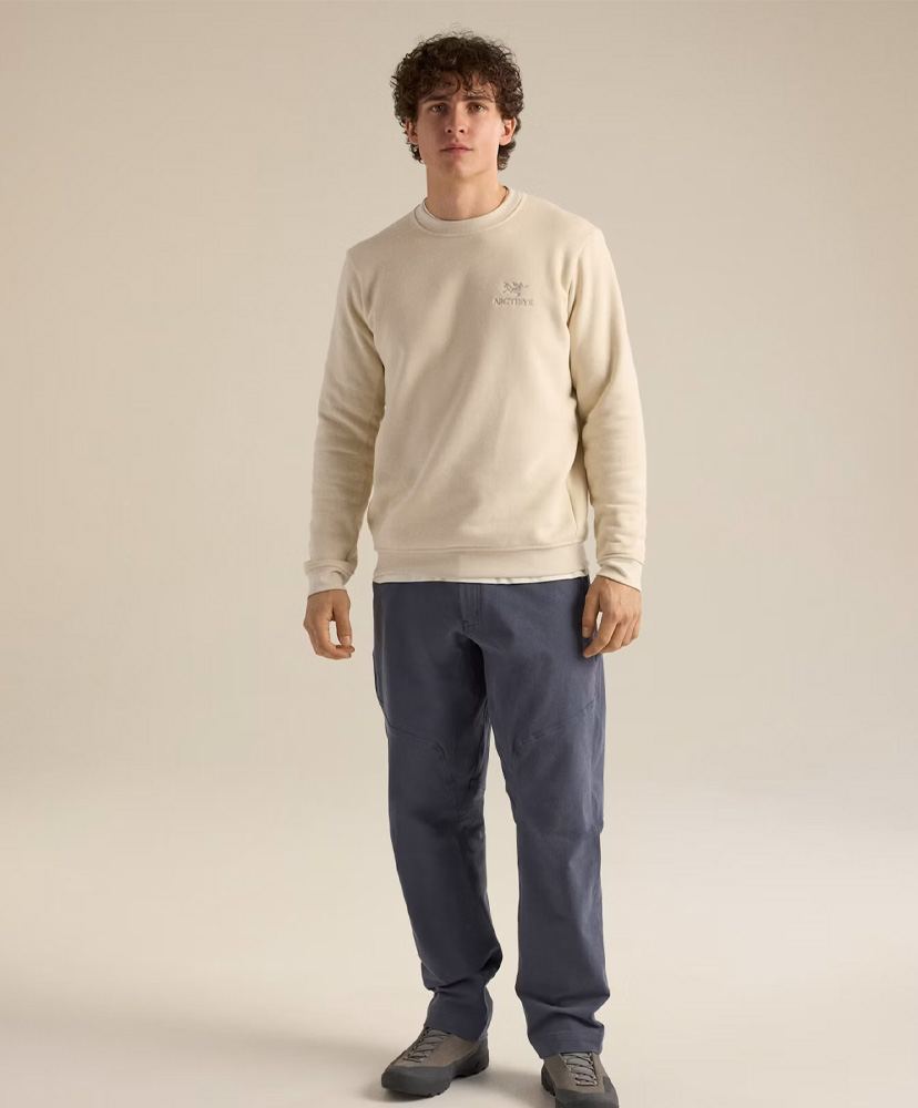 Emblem Fleece Crew Neck Pullover Men's Sea Salt / シーソルト L(MEN)