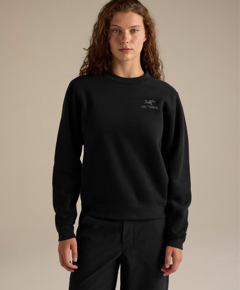 Emblem Fleece Crew Women's Black/ブラック S(WOMEN)