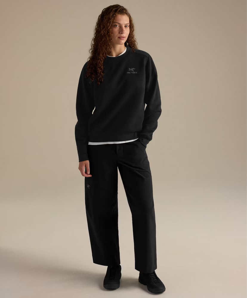 Emblem Fleece Crew Women's Black/ブラック S(WOMEN)