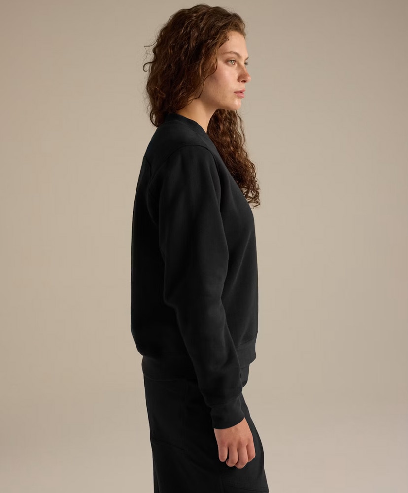 Emblem Fleece Crew Women's Black/ブラック S(WOMEN)