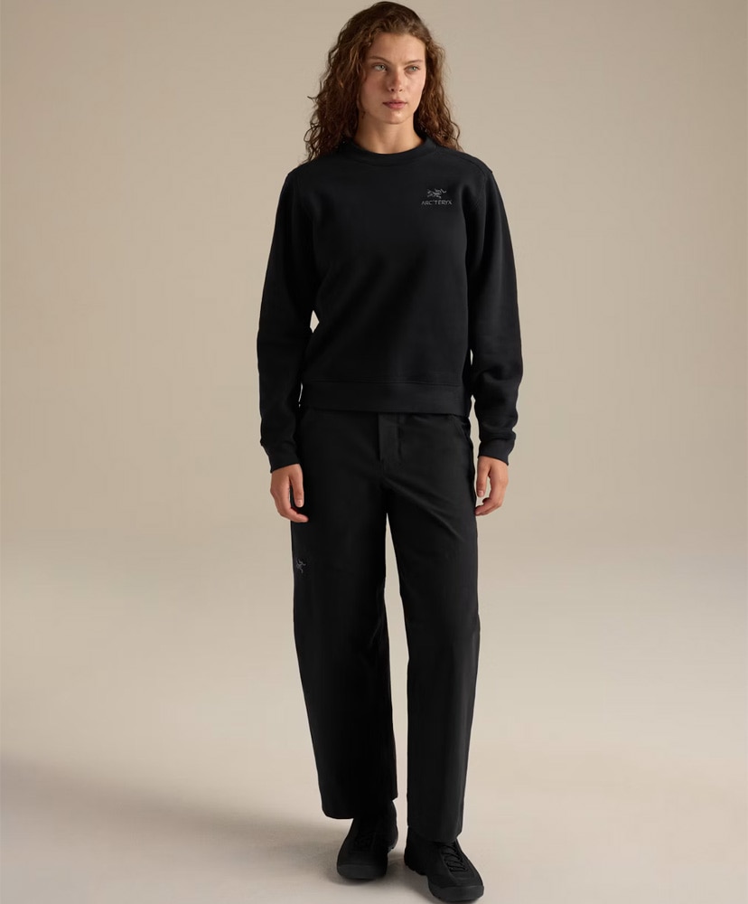 Emblem Fleece Crew Women's Black/ブラック S(WOMEN)