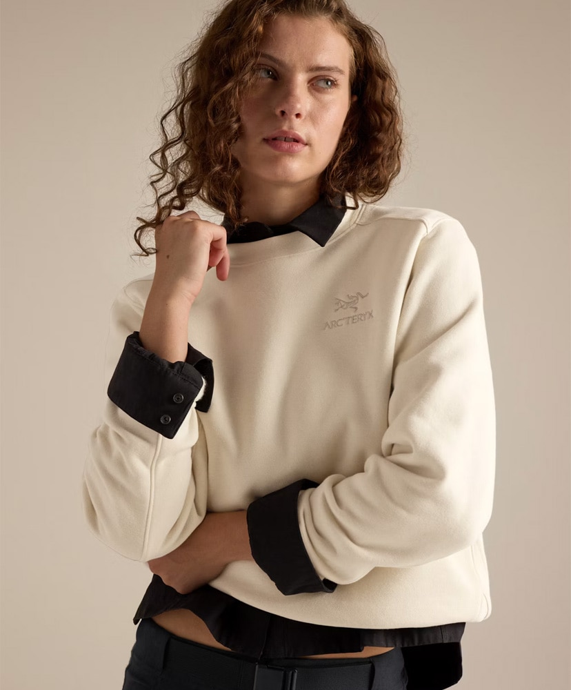 Emblem Fleece Crew Women's Sea Solt/シーソルト S(WOMEN)
